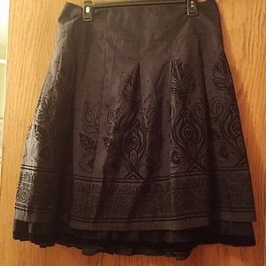 Apt. 9 black full skirt with pleats